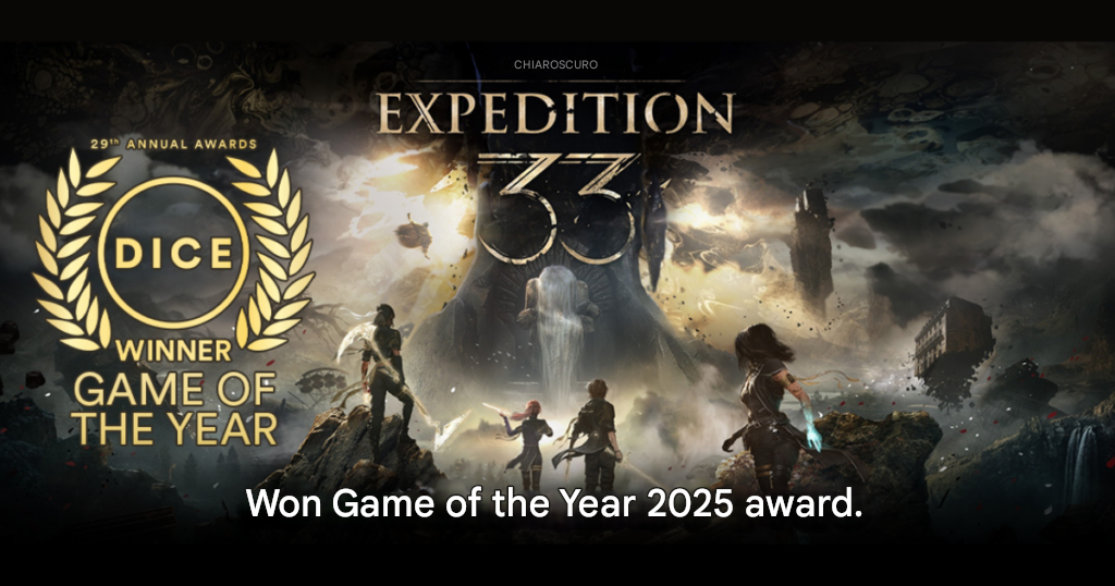Clair Obscur Expedition 33 wins Game of the Year at DICE Awards