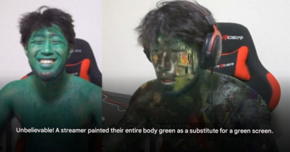 Beyond the Background: Streamer Vanzi Turns His Body into a Gaming Monitor