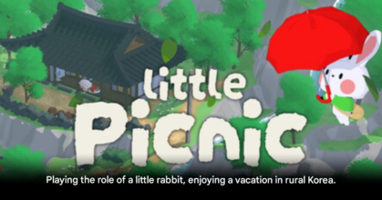 Little Picnic cozy island exploration game with rabbit character and seaside scenery