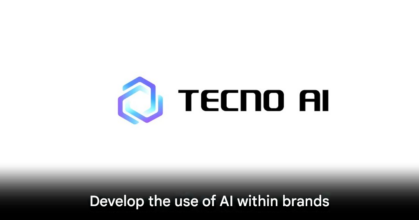 TECNO smartphone displaying Ella AI assistant interface