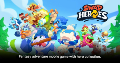 Swap Heroes Eternal Legends mobile RPG gameplay combat scene