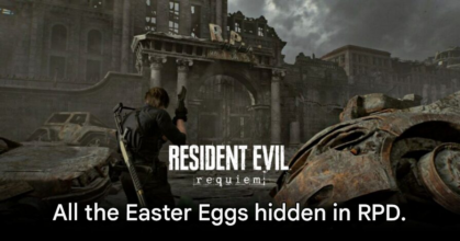 Resident Evil Requiem RPD police station Easter egg references
