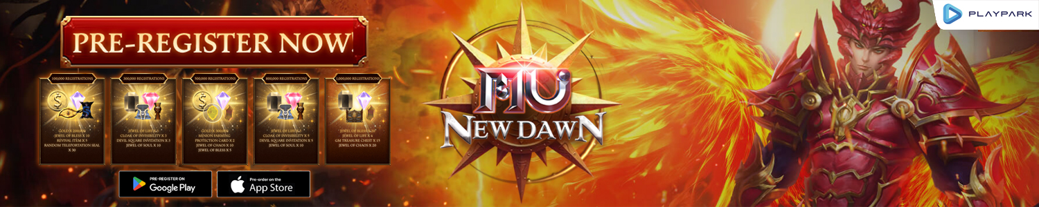 Pre-Register MU New Dawn - PlayPark