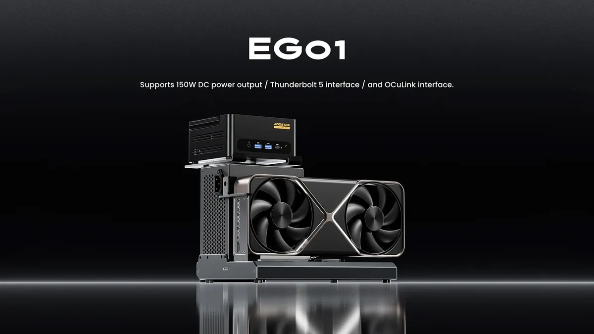 Aoostar เปิดตัว eGPU Dock Thunderbolt 5 รุ่น EG01 2 aoostar-egpu-full-support