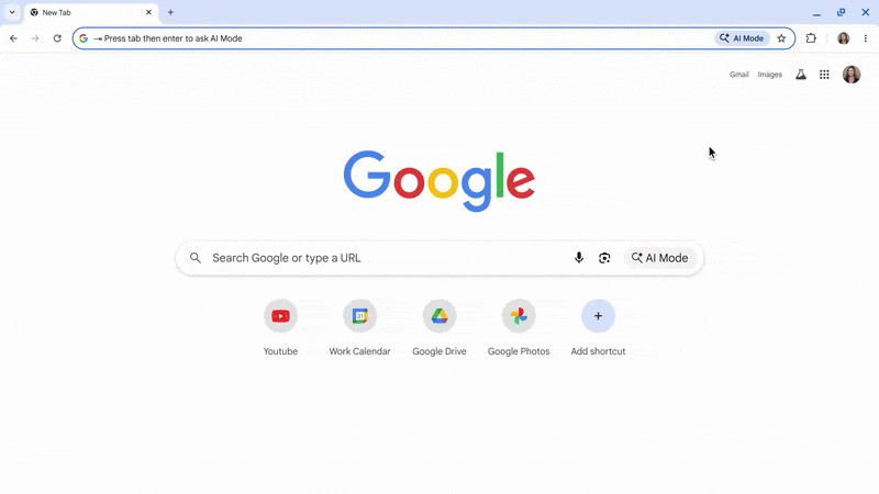 Chrome AI address bar