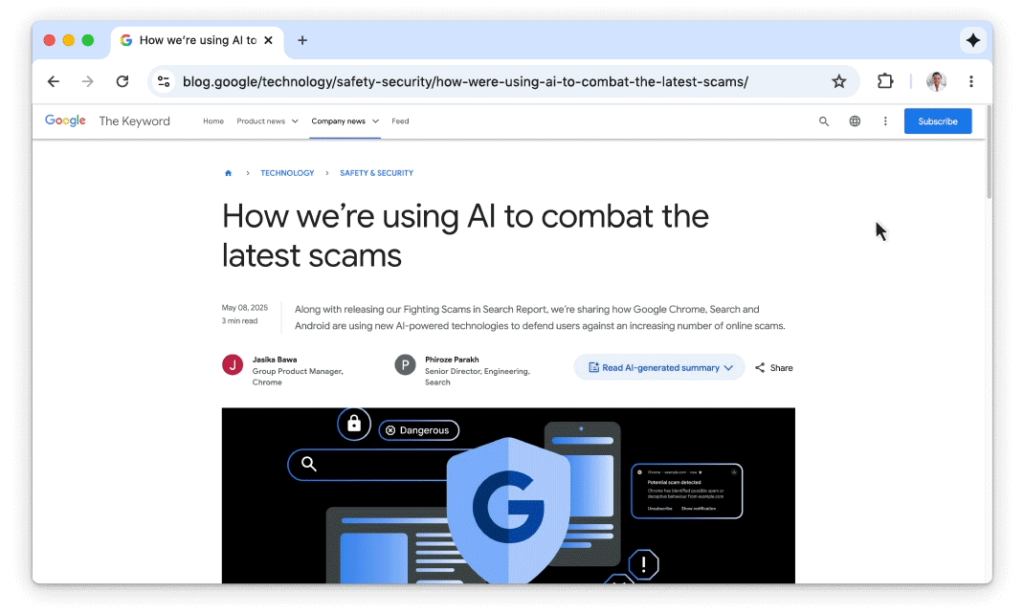 Chrome AI address bar