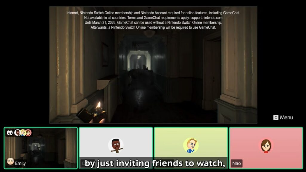 Resident Evil Requiem Switch 2 GameChat