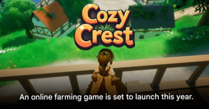 Cozy Crest farming village with magical elements and fantasy atmosphere
