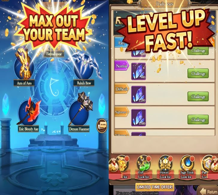 Raid Shadow Idle Launch: Greek Mythology Dark Fantasy RPG on Android