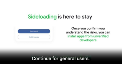 Google Makes Android Sideloading Easier with "Advanced Flow"