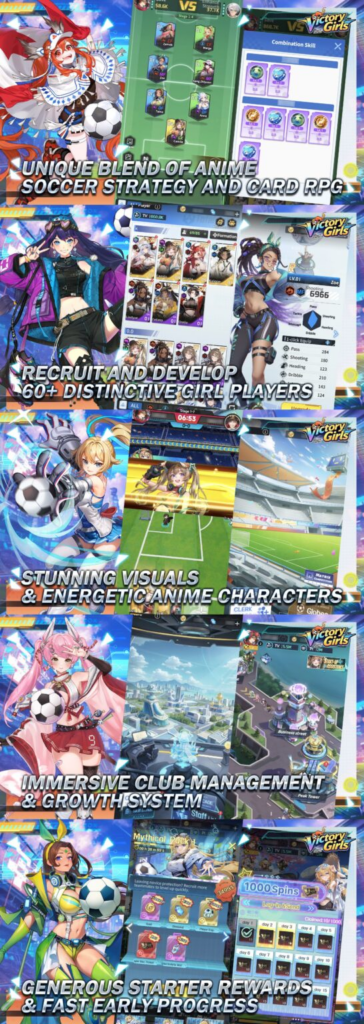 Play Victory Girls: Anime Soccer RPG on Android