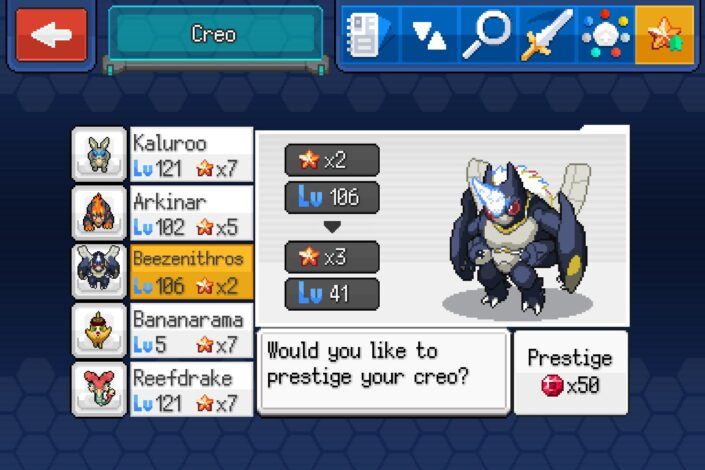 EvoCreo 2 monster collecting RPG gameplay and creature battle system