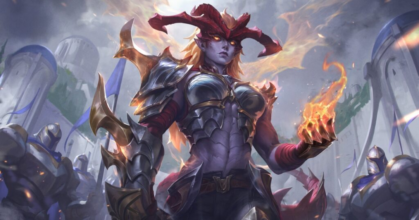 League of Legends gameplay scene with champions battling on Summoners Rift