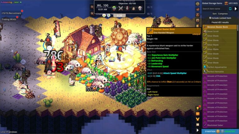 Chronominion Idler idle strategy gameplay interface on Steam