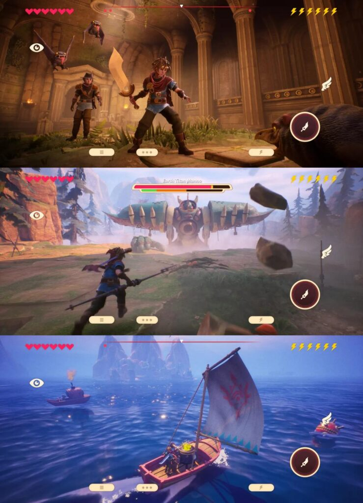 Oceanhorn 3 gameplay adventure scene on Apple Arcade