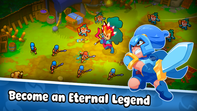 Swap Heroes Eternal Legends mobile RPG gameplay combat scene