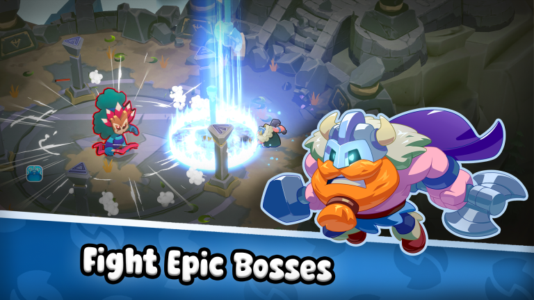 Swap Heroes Eternal Legends mobile RPG gameplay combat scene