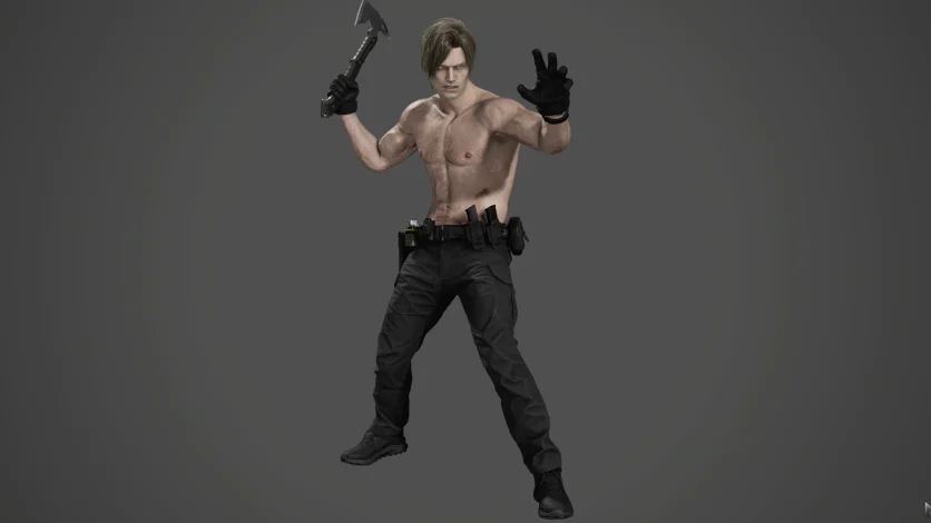 Leon S Kennedy character model modded appearance Resident Evil Requiem