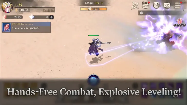 War of Genesis Idle Heroes gameplay featuring characters from the Korean RPG series