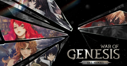 War of Genesis Idle Heroes gameplay featuring characters from the Korean RPG series