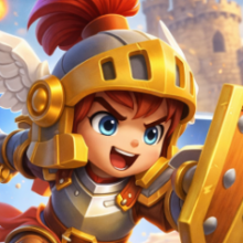 Eight Warriors mobile strategy tower defense gameplay with hero cards