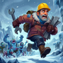 Ice Haven mobile survival strategy game with frozen world and floating fortress