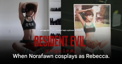 Norafawn Rebecca Chambers cosplay inspired by Resident Evil hidden photo
