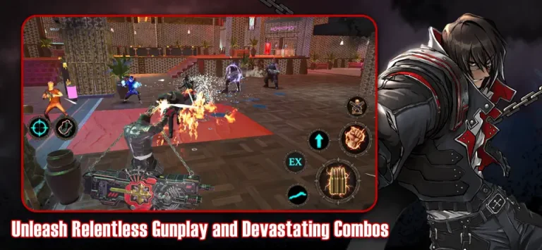 Gungrave G.O.R.E. UEE Mobile gameplay featuring Beyond the Grave