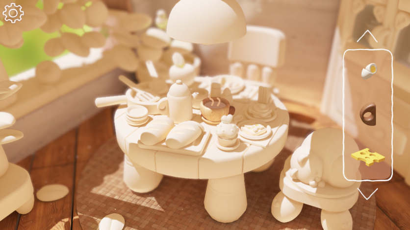 Woodo wooden toy style puzzle gameplay